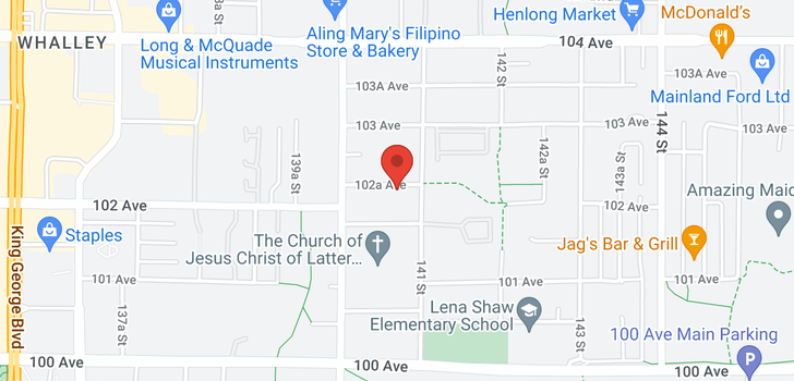 map of 14070 102A AVENUE